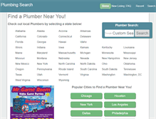 Tablet Screenshot of plumbingsearch.net